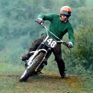 My father Artur Dovey on his faithful Tribsa  scrambler and the reason for my addiction to Pre-65 motorcycle sport